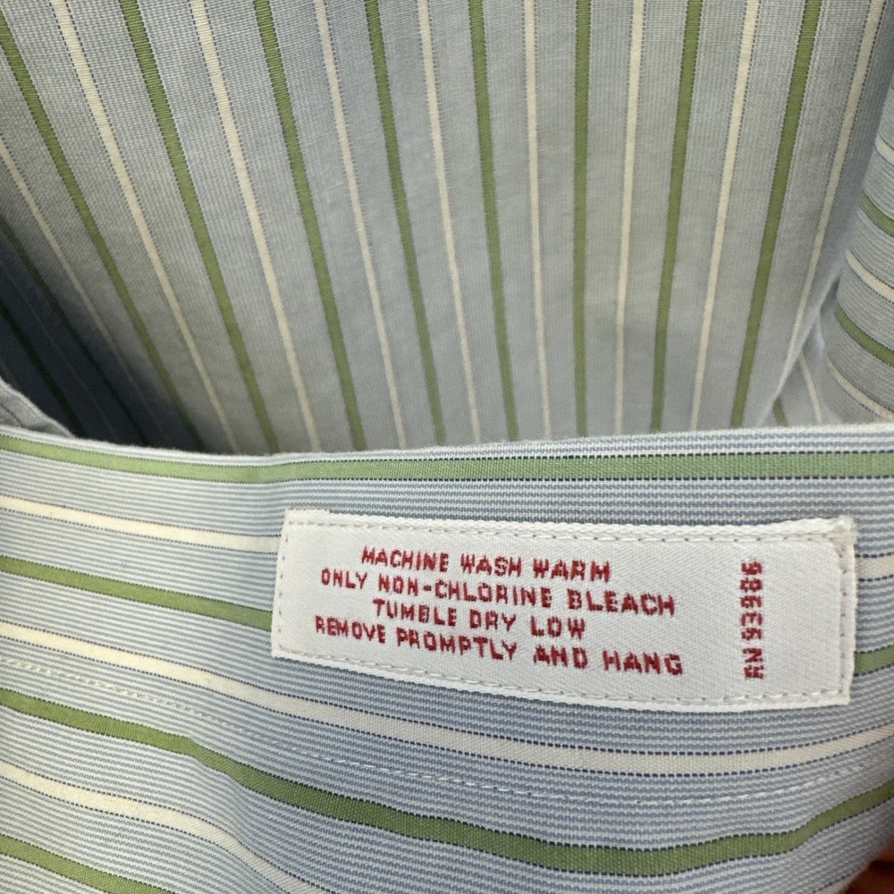 Brooks‎ Brothers 1818 Men's Tailored Stripes Dress Shirt 16-33 - Picture 6 of 8